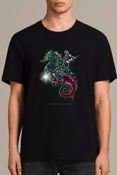 Male Black Seahorse and Knight