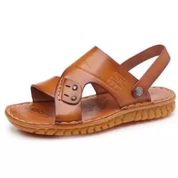 Male Shoe Indoor Slippers Men s Sandal Breathable Daily Use Open New Fashion Color Trend 2024 Summer Low Price Clearance Sale V 38