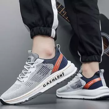 Male ShoeNon-slip Breathable Work Sneakers Non-leather Fashion 2024 Men s Casual Shoes Hiking Size 45 Walking Free Delivery 44 39