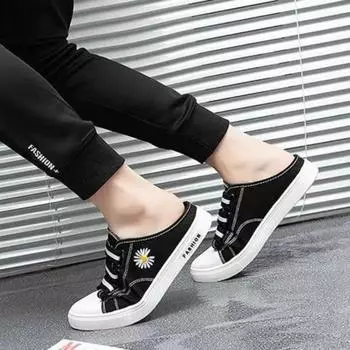 Male Slipper Flat Half Slides Slip-resistant Mules Men s Shoe Low Price Y2k Elegant Cheap Shoes Liquidation Casual Eva Original 38