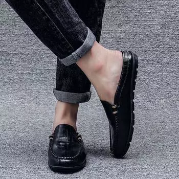 Male Slipper Mules Men s Shoe Outdoor Half Summer High Quality Slides Fashion Fun Cheap Shoes Liquidation Designer Luxury 2024 39