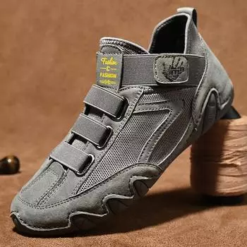 Male Sneakers Casual Fashion Shoes Tenis Luxury Walk Shoes Trainer Race Breathable Shoes Fashion Loafers Running Shoes for Men 40 серый