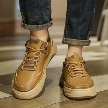 Male Tenis Masculino Non-Slip Walking Footwear Retro Style Casual Flats New Vulcanized Mens Sneakers Comfortable Skate Shoes 38 чёрный
