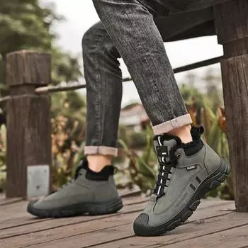 Male Winter Shoes Platform Men s Snow Boots Lace Up Casual Thick Plush Comfortable Fashion Original Deals Brands Offer Sale Fur 39