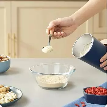 Маленькая электрическая шлифовальная машина, зерношлифовальная машина, кофемолка из нержавеющей стали, гайки, фасоль, зерновая мельница, травы для кухни JP синий