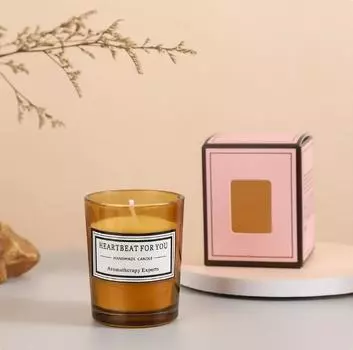 Маленькая ароматизированная свеча из стекла с ароматом чая, изготовленная вручную из растительного воска, ароматизированная свеча для помещений, бездымная