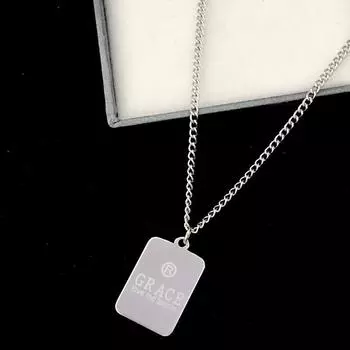 Небольшая цепочка на ключицу, не выцветает, цвет, датчик высокого уровня, ожерелье из нержавеющей стали, женское универсальное изящество