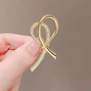 Маленькая брошь-бантик в виде аромата, женская, легкая, роскошная, темпераментная, дизайн, чувство, булавка для пальто, нишевый свитер, корсаж