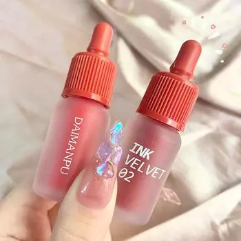 Маленькая бутылочка блеска для губ, Velvet Matte Lip Liquid, Matte Mirror Water Light, Niche, помада