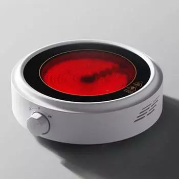 Маленькая бытовая кофеварка 110 В 220 В, водяная горелка, электрическая чайная плита, электрическая керамическая плита для приготовления чая 110V белый