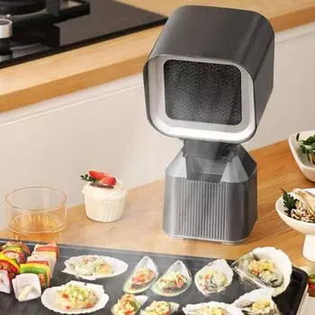 Маленькая бытовая вытяжка, настольная портативная вытяжка для барбекю, большая всасывающая вытяжка для домашней кухни us чёрный