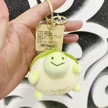 Маленькая черепаха, мягкая кукла с волосами, сжимающая звук, брелок, милый мультяшный брелок в виде черепахи, сумка, подвеска, детские игрушки, брелок для автомобиля