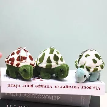 Маленькая Черепашка Мягкая Плюшевая Кукла Брелок Милый Мультфильм Черепаха Сумка Подвеска Детские Игрушки Автомобильные Брелоки Мужские Женские Аниме Брелок