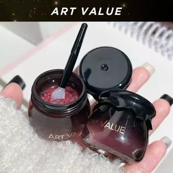 Маленькая черная банка, желейная маска для губ, увлажняющая, увлажняющая губ, сотни средств по уходу за губами, бальзам для губ, цвет