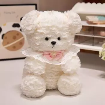 Маленькая девочка спит в кровати, плюшевая кукла-кролик, милая собака, кошка, успокаивающая подушка, подарок для девочки 25cm