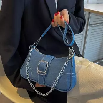 Маленькая дизайнерская джинсовая сумка женская новая сумка через плечо сумка из холста сумки через плечо для женщин