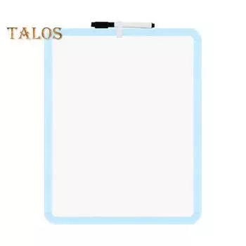 Маленькая доска для сухого стирания 14 x 11 Мини-белая доска с маркером Двусторонняя ручная доска для сухого стирания для домашнего офиса, класса