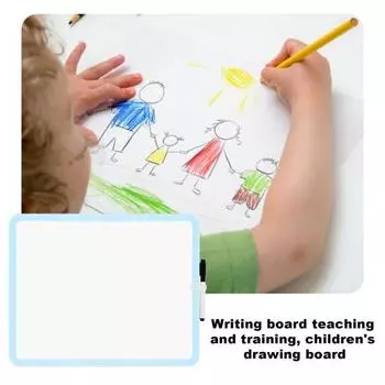 Маленькая доска для сухого стирания 14 x 11 Мини-белая доска с маркером Двусторонняя ручная доска для сухого стирания для домашнего офиса, класса зелёный