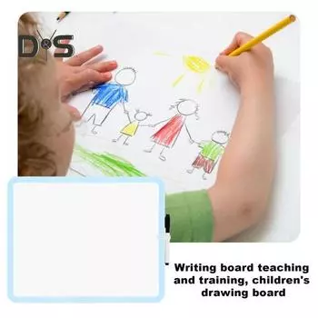 Маленькая доска для сухого стирания 14 x 11 Мини-белая доска с маркером Двусторонняя ручная доска для сухого стирания для домашнего офиса, класса зелёный