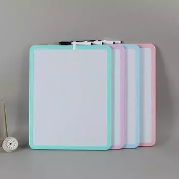 Маленькая доска для сухого стирания 14 x 11 Мини-белая доска с маркером, двусторонняя зелёный