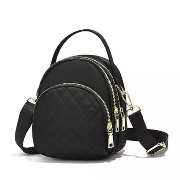 Маленькая фактурная сумка. Трехслойная качественная женская сумка-мессенджер. Вместительная сумка для мобильного телефона. Сумка-тоут. Универсальная сумка через плечо. 19*7*13