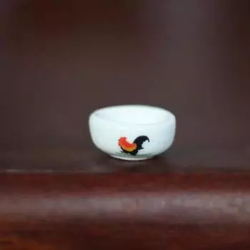 Маленькая гладкая поверхность, декоративная, 2 размера, имитация сказочного домика, миска для петуха для развлечения, мини-модель S