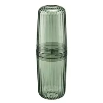 Маленькая гладкая съемная кружка для хранения зубных щеток в скандинавском стиле, кружка для хранения зубных щеток в деловой поездке серый