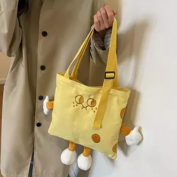 Маленькая и милая сумка-тоут для женщин 2023 года, новая универсальная сумка на одно плечо для студентов и путешественников