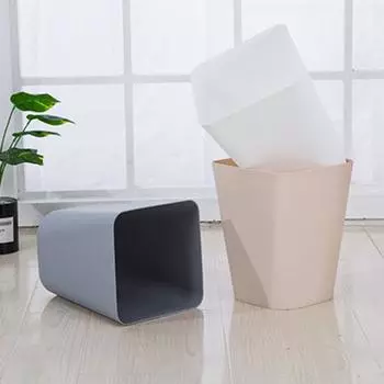 Маленькая корзина для мусора, мусорное ведро, большая емкость, однотонный, легко моется в помещении хаки