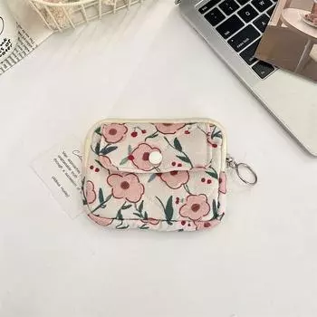 Маленькая косметичка для губной помады в корейском стиле Kawaii Mini Canvas Storage Bag для женщин/девочек Style12