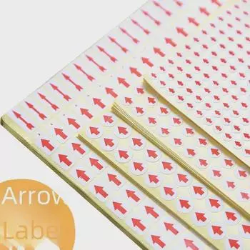 Маленькая красная наклейка со стрелкой вверх для маркировки дефектного продукта 6MM 6120 stickers/pack