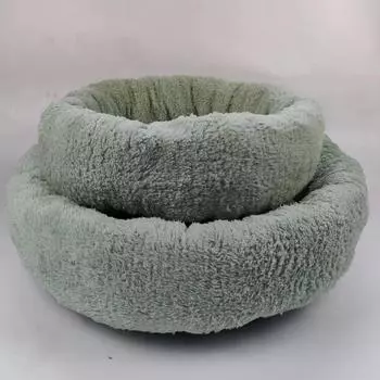 Маленькая круглая будка для кошек Arctic Velvet утолщенная и теплая будка для маленьких домашних животных для автомобиля и кошек M