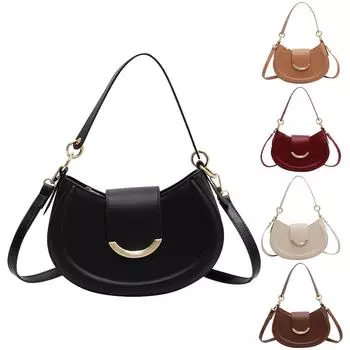 Маленькая круглая сумка, модная и универсальная для женщин, с дизайном, круглая сумка для торта через плечо One Size бежевый