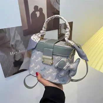 Маленькая круглая сумка нишевого дизайна, женская сумка, новая модная высококачественная сумка через плечо, популярная сумка Ins one size розовый