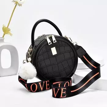 Маленькая круглая сумка женская новая модная женская сумка 100 плечо сумка через плечо лето .