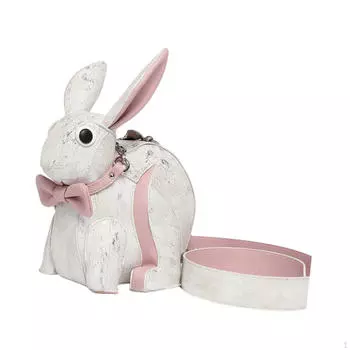 Маленькая кукла-кролик сумка через плечо креативный мешочек для отпуска осенняя вечеринка весна белый