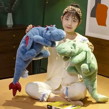 Маленькая кукла летающий дракон милая кукла динозавр значение красивая плюшевая игрушка девочка спящая подушка тряпичная кукла [Medium] 90cm