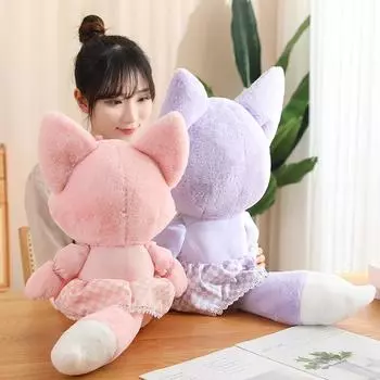 Маленькая кукла-лиса, милая кукла, большие плюшевые игрушки, детская подушка для сна для девочек, тряпичная кукла, подарок [Small] 35cm