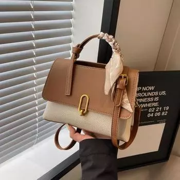 Маленькая квадратная модная фактурная сумка для женщин, индивидуальная и элегантная, новая сумка через плечо на осень и зиму