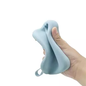 Маленькая квадратная силиконовая косметичка для хранения, дорожный дата-кабель, наушники, портативный водонепроницаемый органайзер для косметики светло-фиолетовый