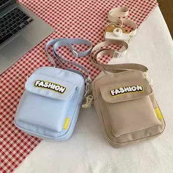 Маленькая квадратная сумка для студента, женская, японская, симпатичная, универсальная, сумка через плечо для мобильного телефона, повседневная, маленькая сумка, сумка через плечо Mori One Size