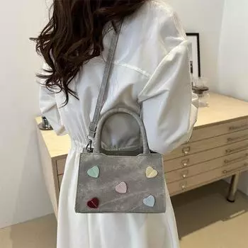 Маленькая квадратная сумка для женщин, универсальная сумка-мессенджер, сумка через плечо, премиум-текстура, интернет-знаменитость, взрыв, любовь, новинка