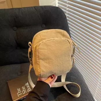 Маленькая квадратная сумка на одно плечо для мобильного телефона Повседневная сумка через плечо чёрный