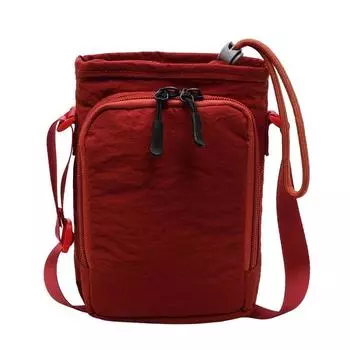 Маленькая квадратная сумка на шнурке, женская сумка через плечо, сумка для мобильного телефона красный