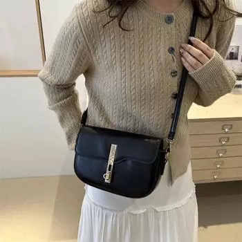 Маленькая квадратная сумка, новая нишевая модная сумка через плечо, темпераментная сумка-мессенджер, персонализированная седельная сумка, женская сумка