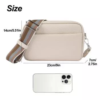 Маленькая квадратная сумка, однотонная, простая, премиум, ПУ, сумка-мессенджер, женская, высококачественная, универсальная, трендовая сумка через плечо 23*7*14cm чёрный