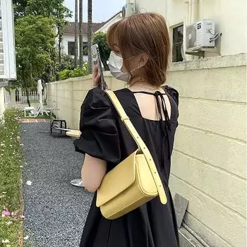 Маленькая квадратная сумка Simple Senior Sense All-in-one Сумка через плечо Сумка через подмышку Сумка через плечо белый