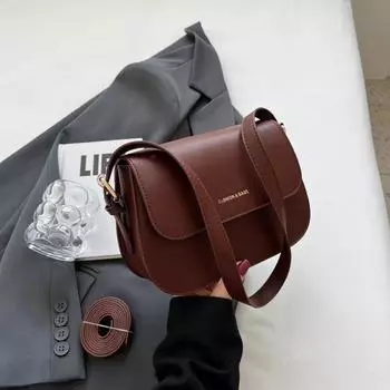 Маленькая квадратная сумка, сумка с улучшенной фактурой, сумка-портфель Mori Small Satchel на одно плечо в иностранном стиле. розы красного