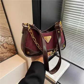 Маленькая квадратная сумка в стиле ретро для женщин, корейская версия сумки-пельменя, уникальная и высококачественная фактурная сумка на одно плечо