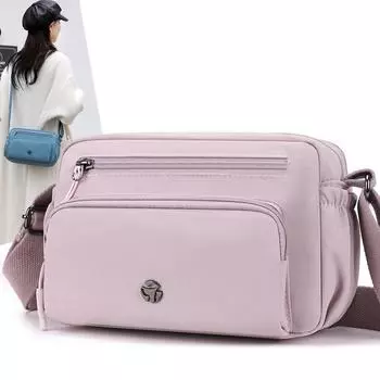 Маленькая квадратная сумка женская водоотталкивающая сумка через плечо сумка однотонная сумка для матери оранжевый